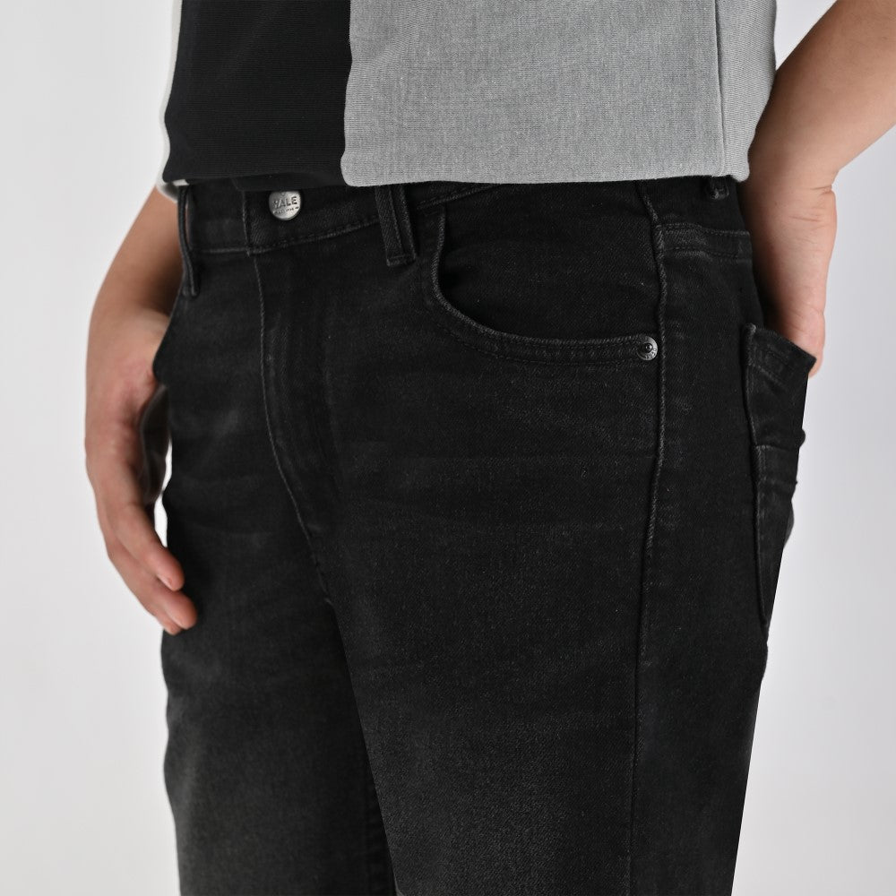 Pantalón de Gabardina Yale Boys Slim Fit 5 bolsas 2944 Negro