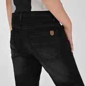 Pantalón de Gabardina Yale Boys Slim Fit 5 bolsas 2944 Negro