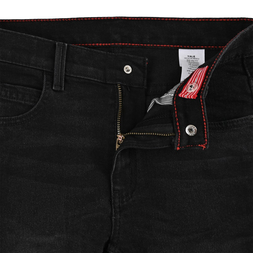 Pantalón de Gabardina Yale Boys Slim Fit 5 bolsas 2944 Negro