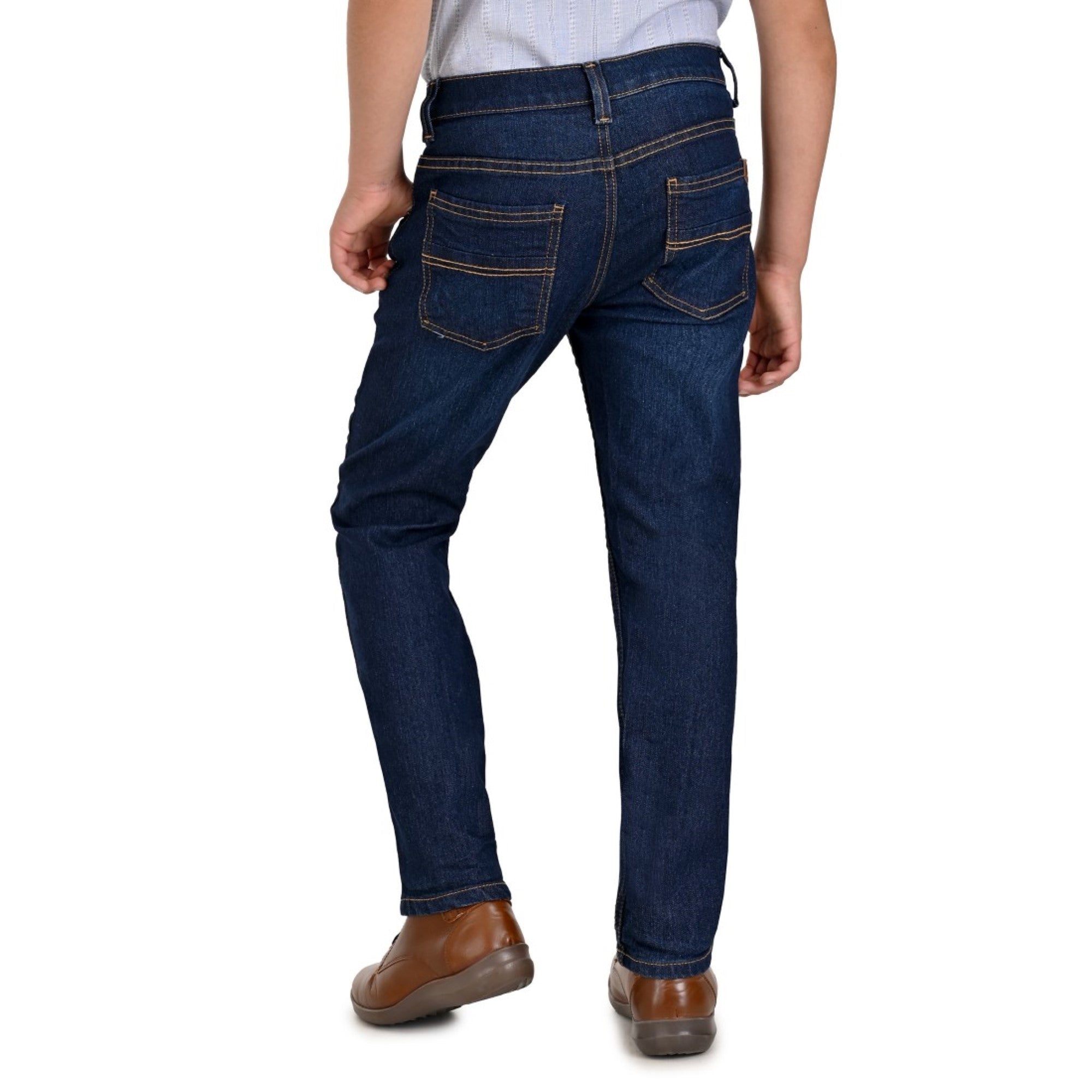 Pantalón de Mezclilla Yale Slim Boys Fit 3643 Marino