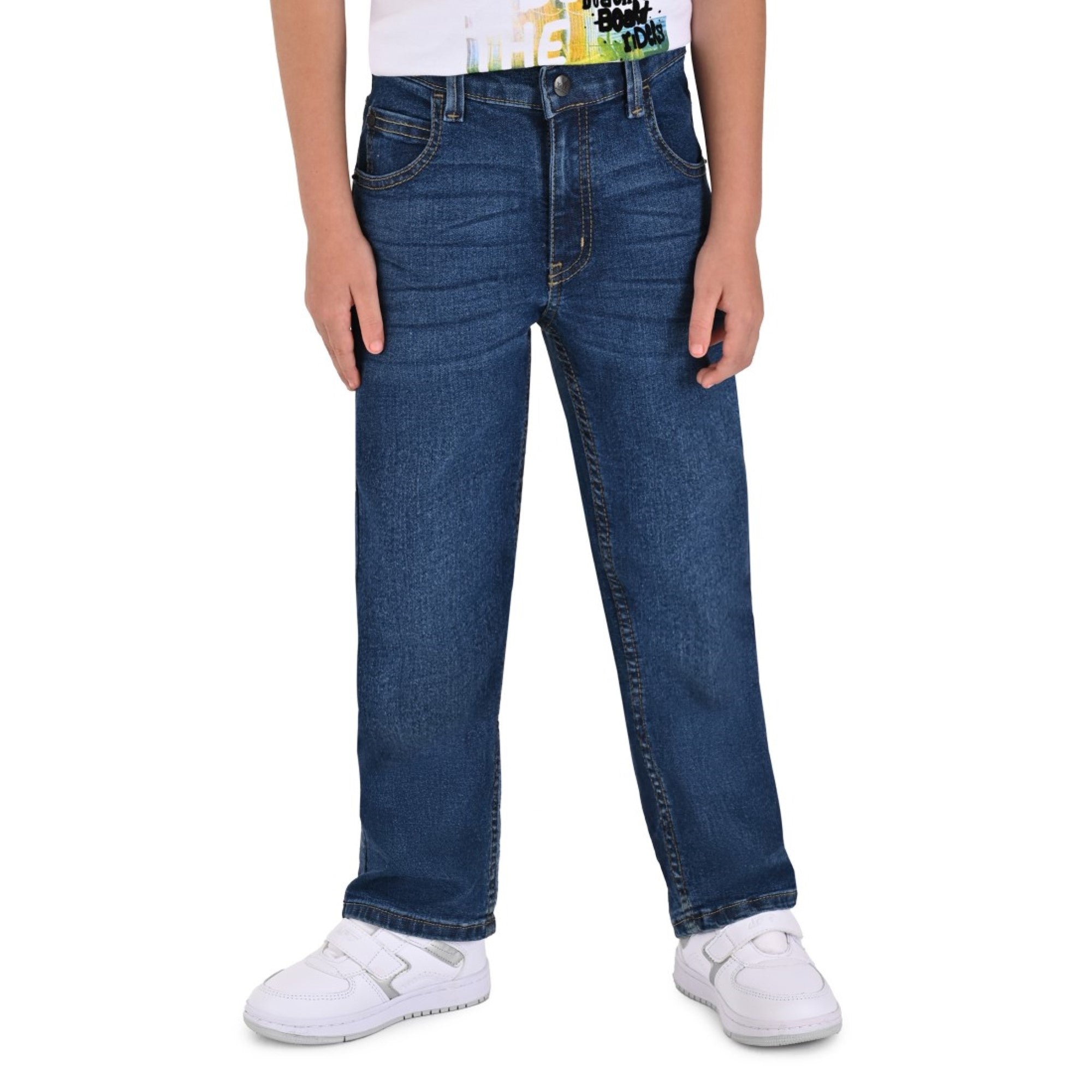 Pantalón de Mezclilla Yale Boys Slim Fit 3641 Marino