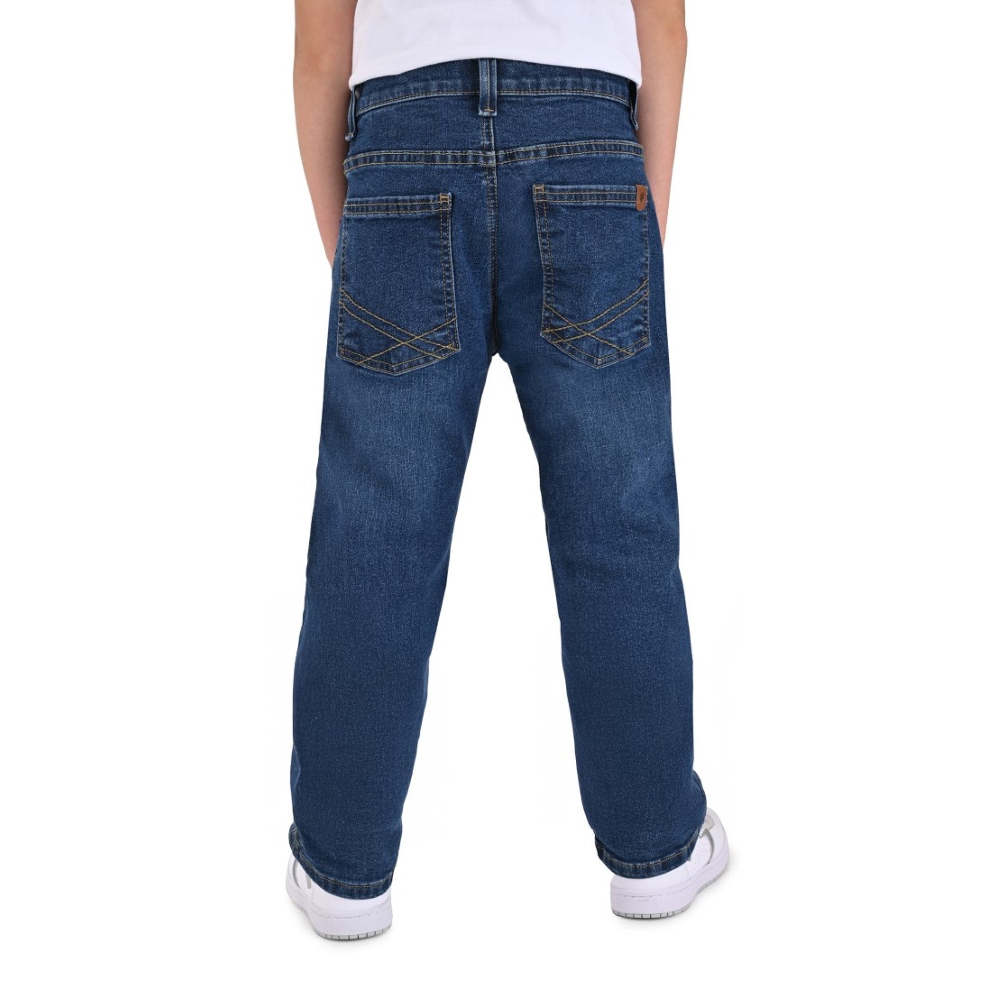 Pantalón de Mezclilla Yale Boys Slim Fit 3641 Marino