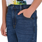 Pantalón de Mezclilla Yale Boys Slim Fit 3641 Marino