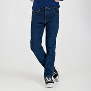 Pantalón de Gabardina Yale Boys Slim Fit 5 bolsas 2091 Azul Zafiro