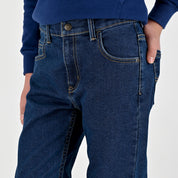 Pantalón de Gabardina Yale Boys Slim Fit 5 bolsas 2091 Azul Zafiro