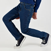 Pantalón de Gabardina Yale Boys Slim Fit 5 bolsas 2091 Azul Zafiro