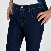 Pantalón de Gabardina Yale Boys Slim Fit 5 bolsas 2091 Azul Marino