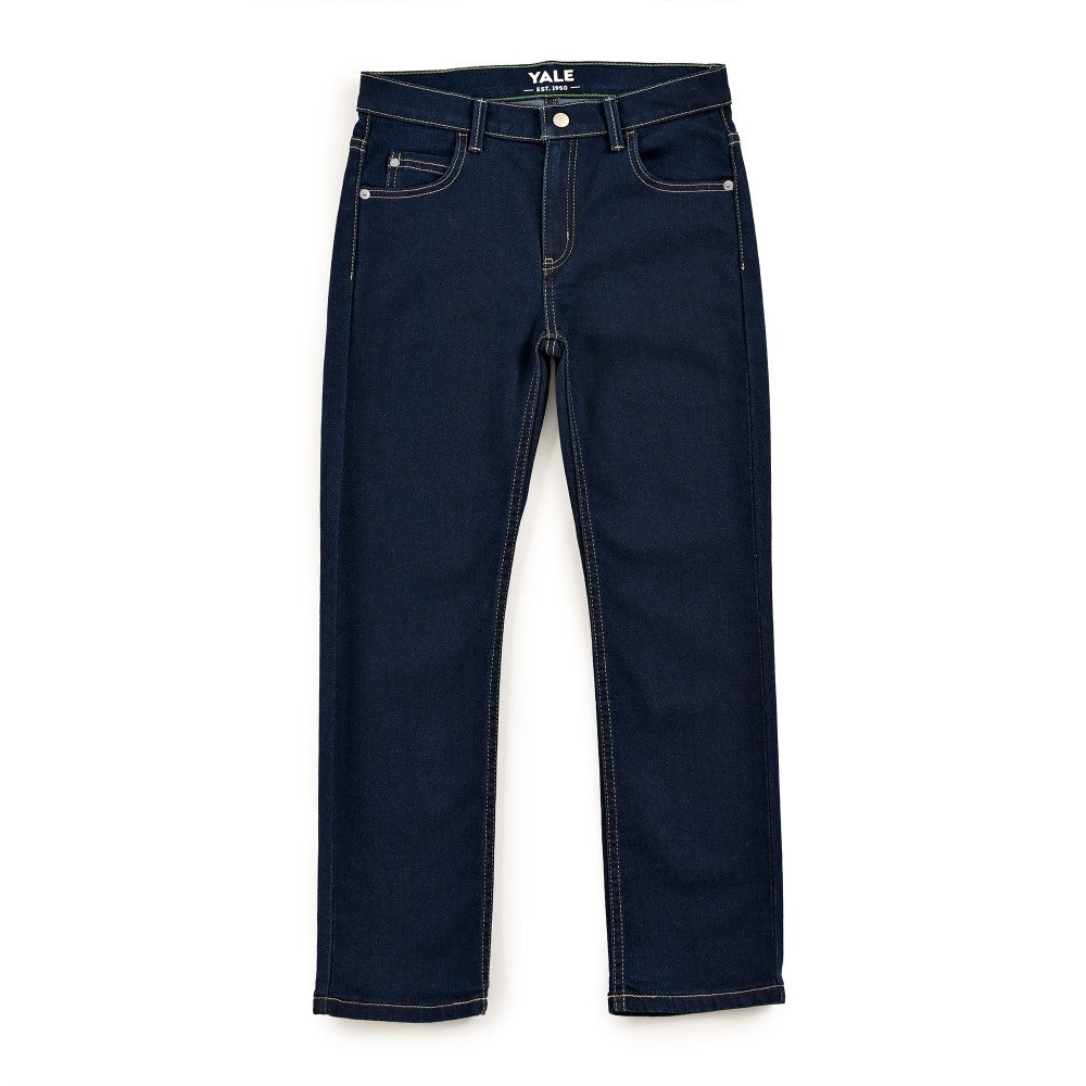Pantalón de Gabardina Yale Boys Slim Fit 5 bolsas 2091 Azul Marino