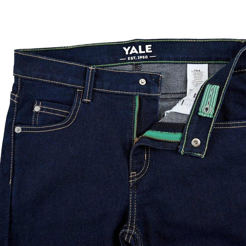 Pantalón de Gabardina Yale Boys Slim Fit 5 bolsas 2091 Azul Marino