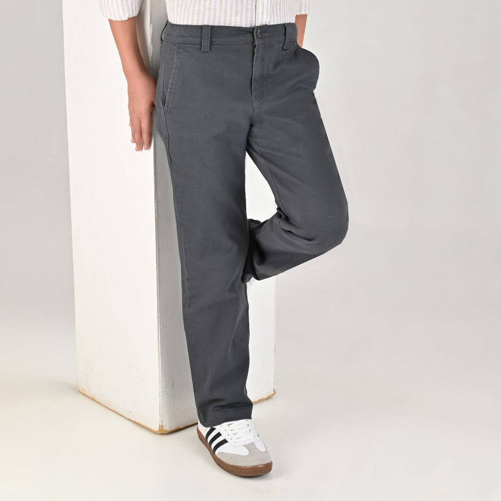 Pantalon casual Yale Boys Slim Fit 0865 Gris Oxford