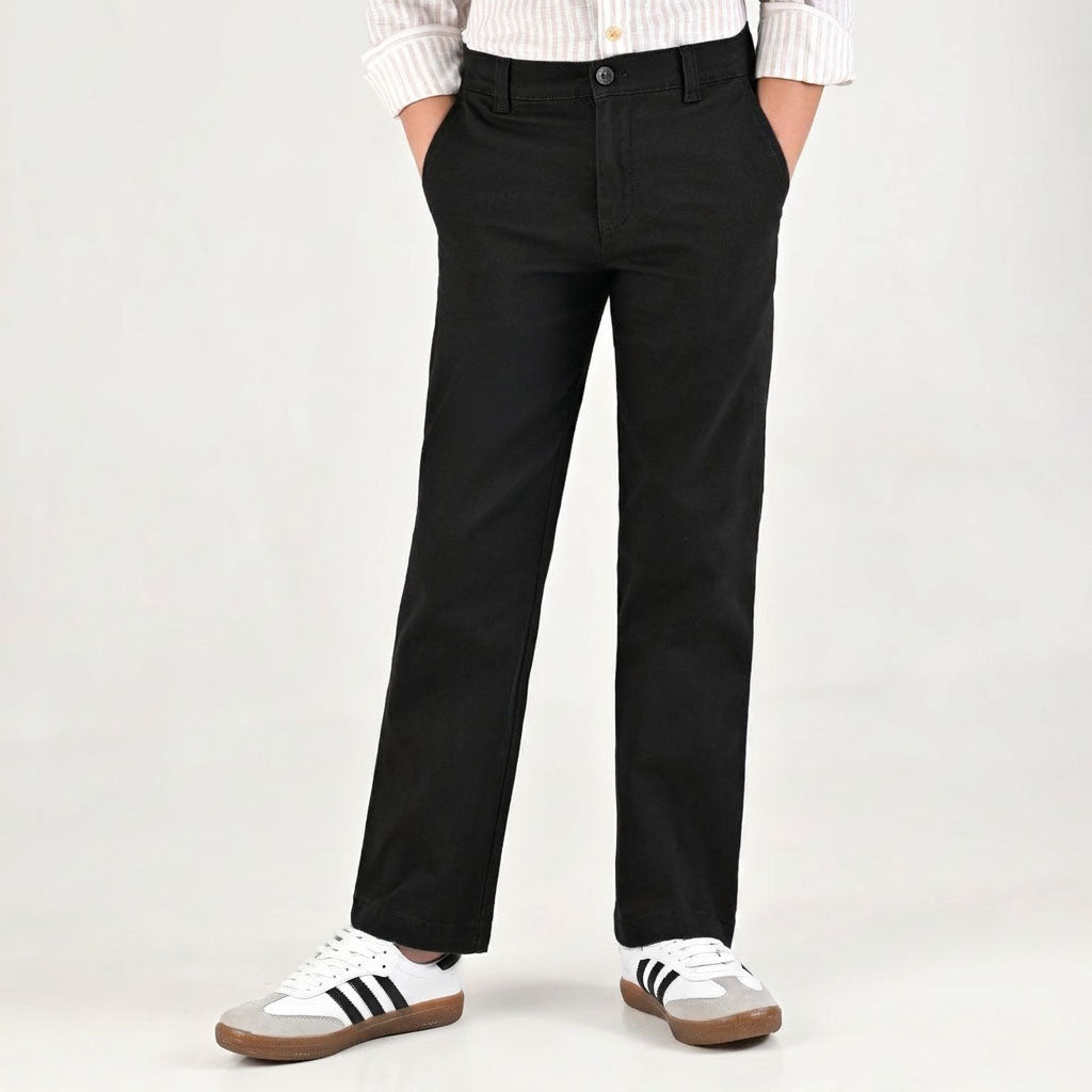 Pantalon casual Yale Boys Slim Fit 0865 Negro