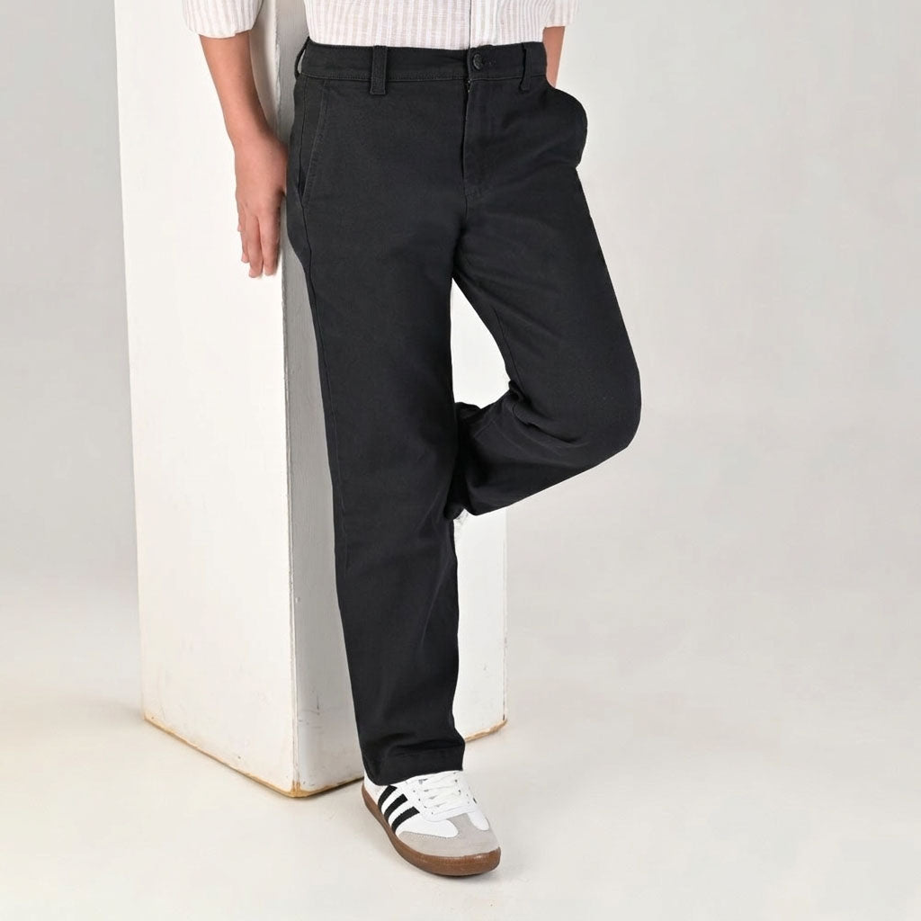 Pantalon casual Yale Boys Slim Fit 0865 Negro