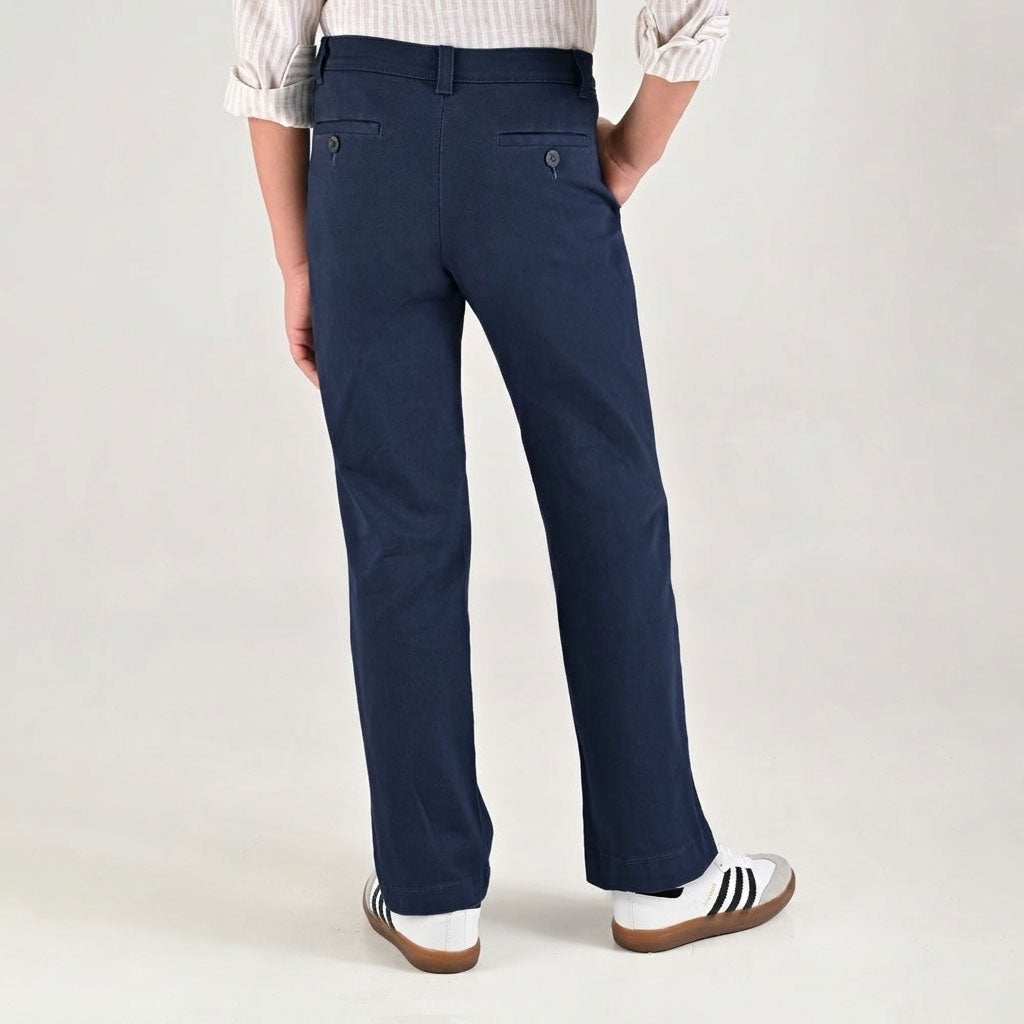 Pantalon casual Yale Boys Slim Fit 0865 Azul