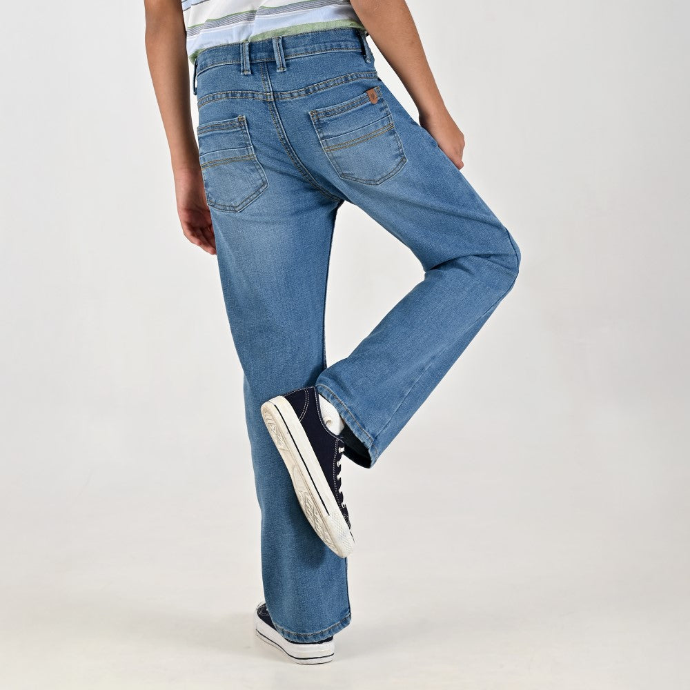 Jeans Yale Boys Boot Cut 2059 Azul Plumbago