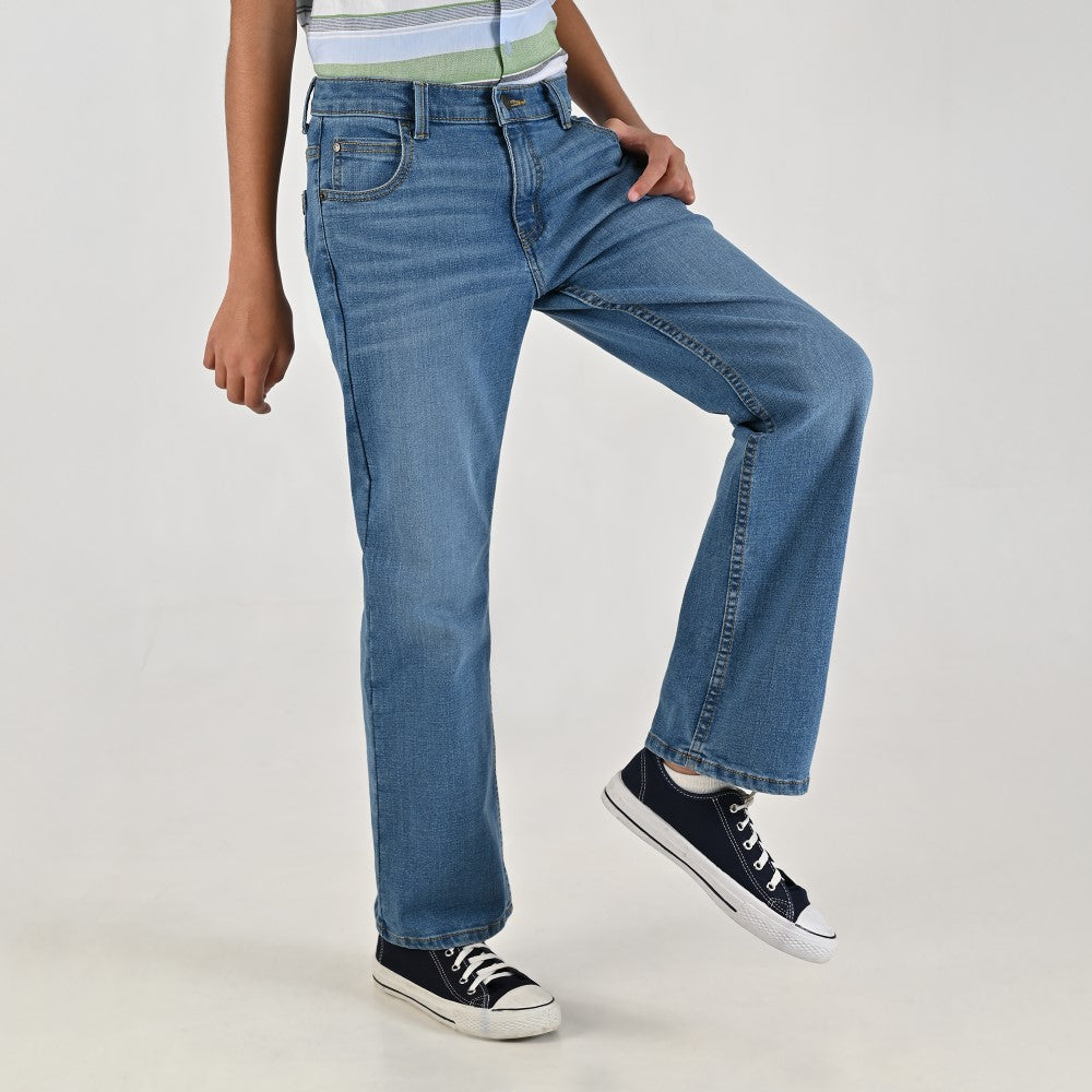 Jeans Yale Boys Boot Cut 2059 Azul Plumbago