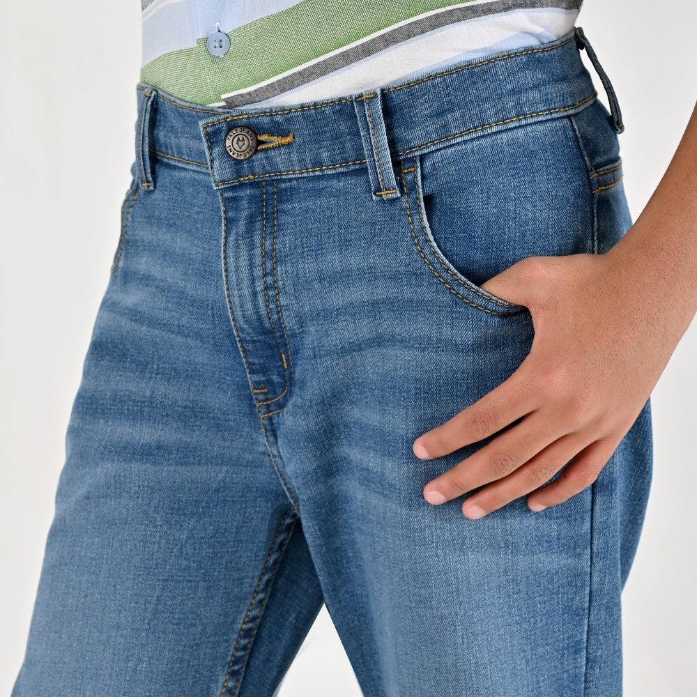 Jeans Yale Boys Boot Cut 2059 Azul Plumbago