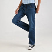 Jeans Yale Boys Boot Cut 2059 Azul Petroleo