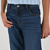Jeans Yale Boys Boot Cut 2059 Azul Petroleo