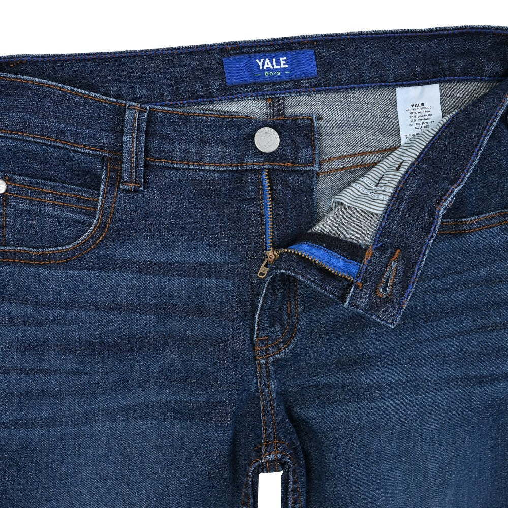 Jeans Yale Boys Boot Cut 2059 Azul Petroleo