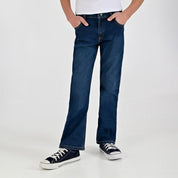 Jeans Yale Boys Boot Cut 2091 Azul Petróleo