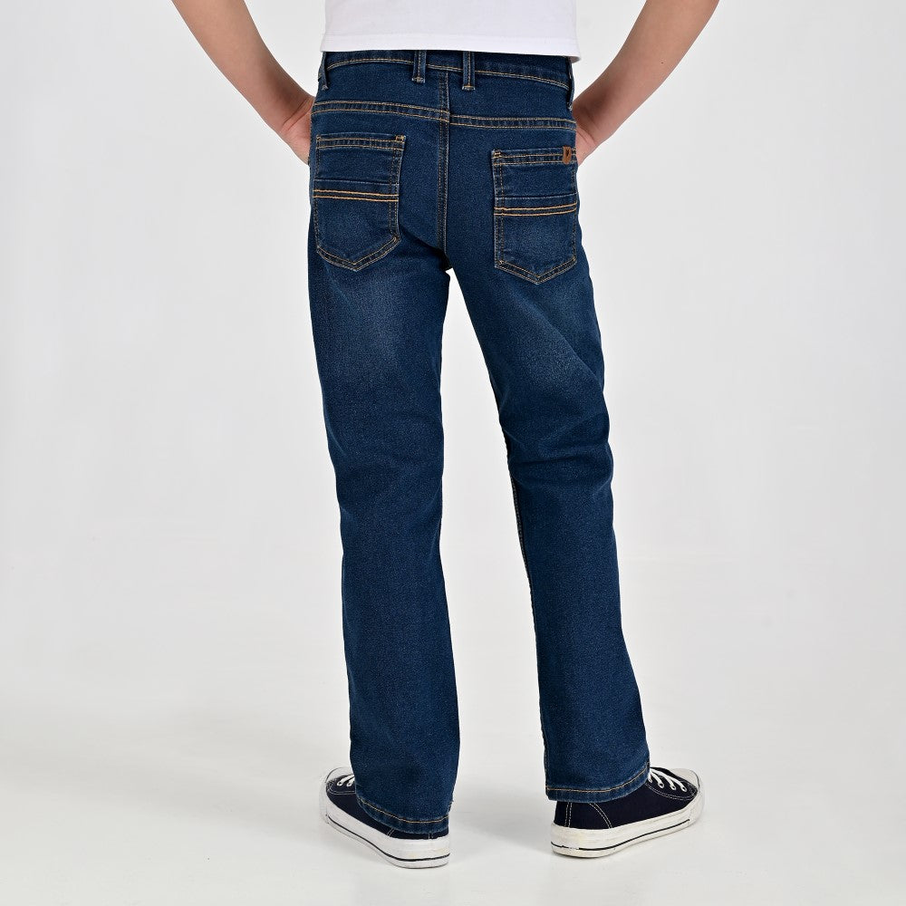 Jeans Yale Boys Boot Cut 2091 Azul Petróleo
