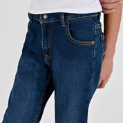 Jeans Yale Boys Boot Cut 2091 Azul Petróleo