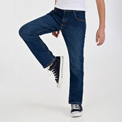 Jeans Yale Boys Boot Cut 2091 Azul Petróleo