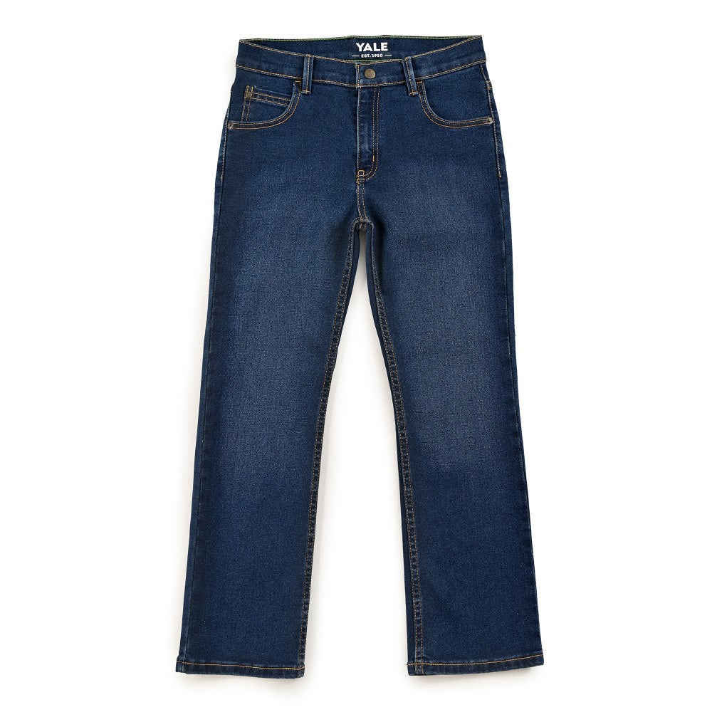 Jeans Yale Boys Boot Cut 2091 Azul Petróleo