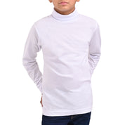 Playera Yale Boys Cuello Redondo Manga Larga Fit 6960 Blanco