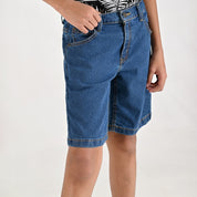 Bermuda Yale Boys Regular Fit 2305 Azul Petroleo