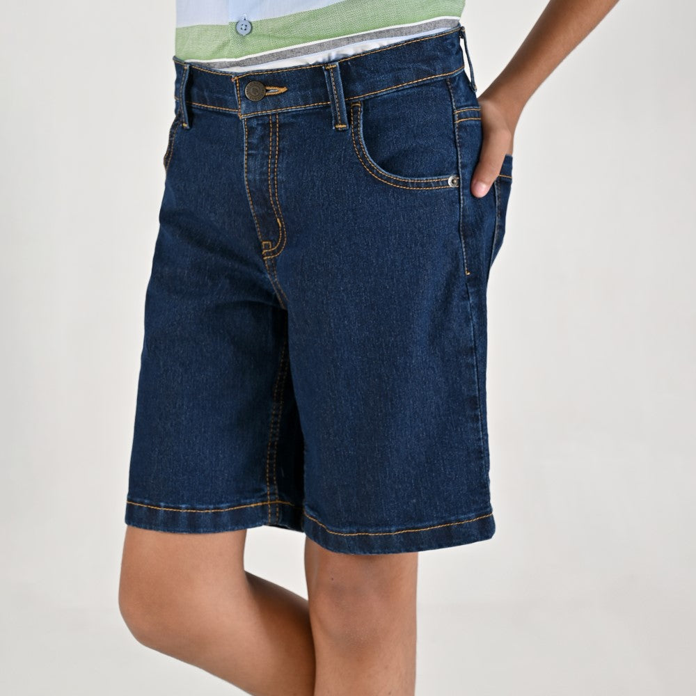 Bermuda Yale Boys Regular Fit 2305 Azul Zafiro