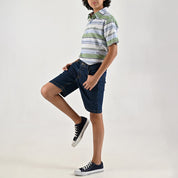 Bermuda Yale Boys Regular Fit 2305 Azul Zafiro