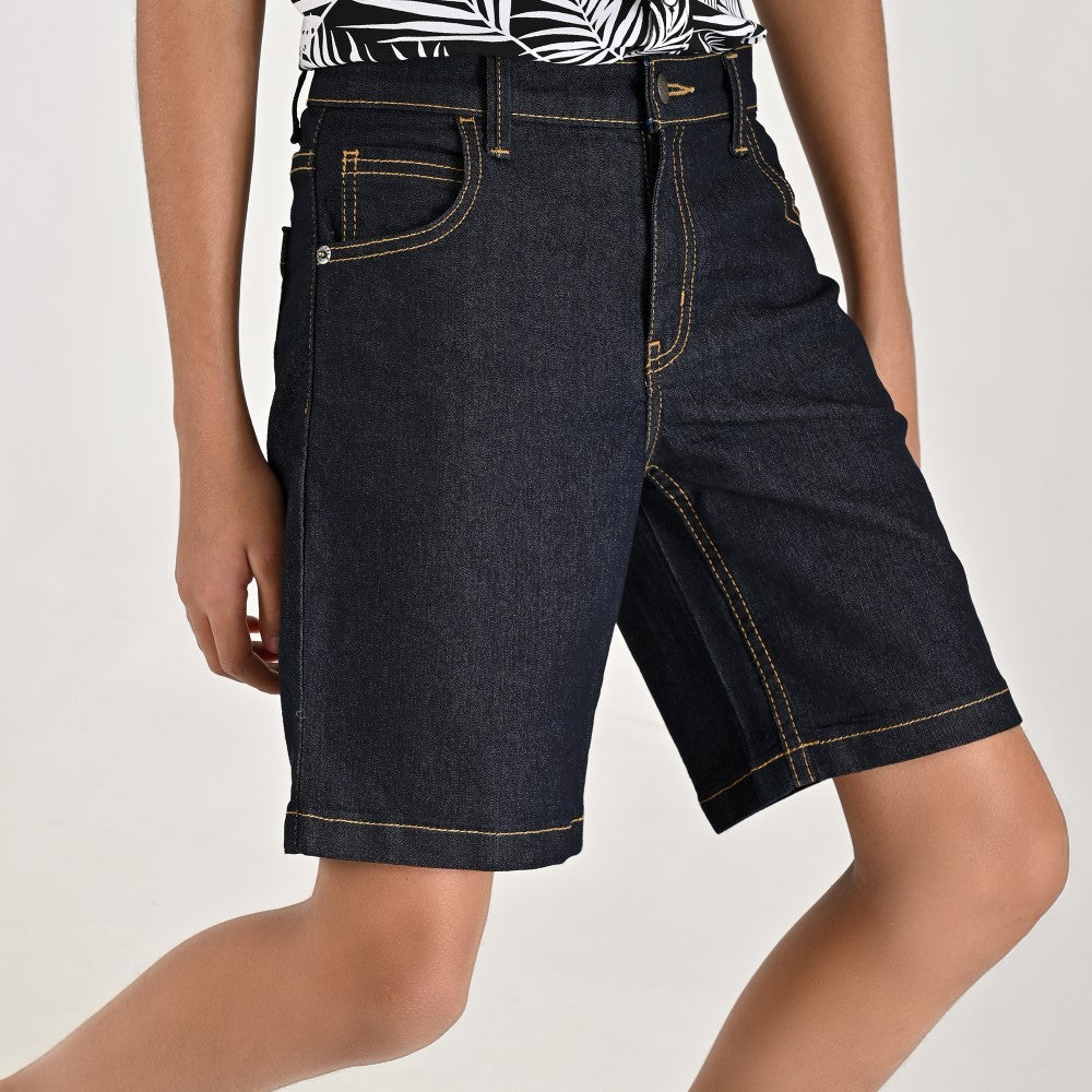 Bermuda Yale Boys Regular Fit 2305 Azul marino