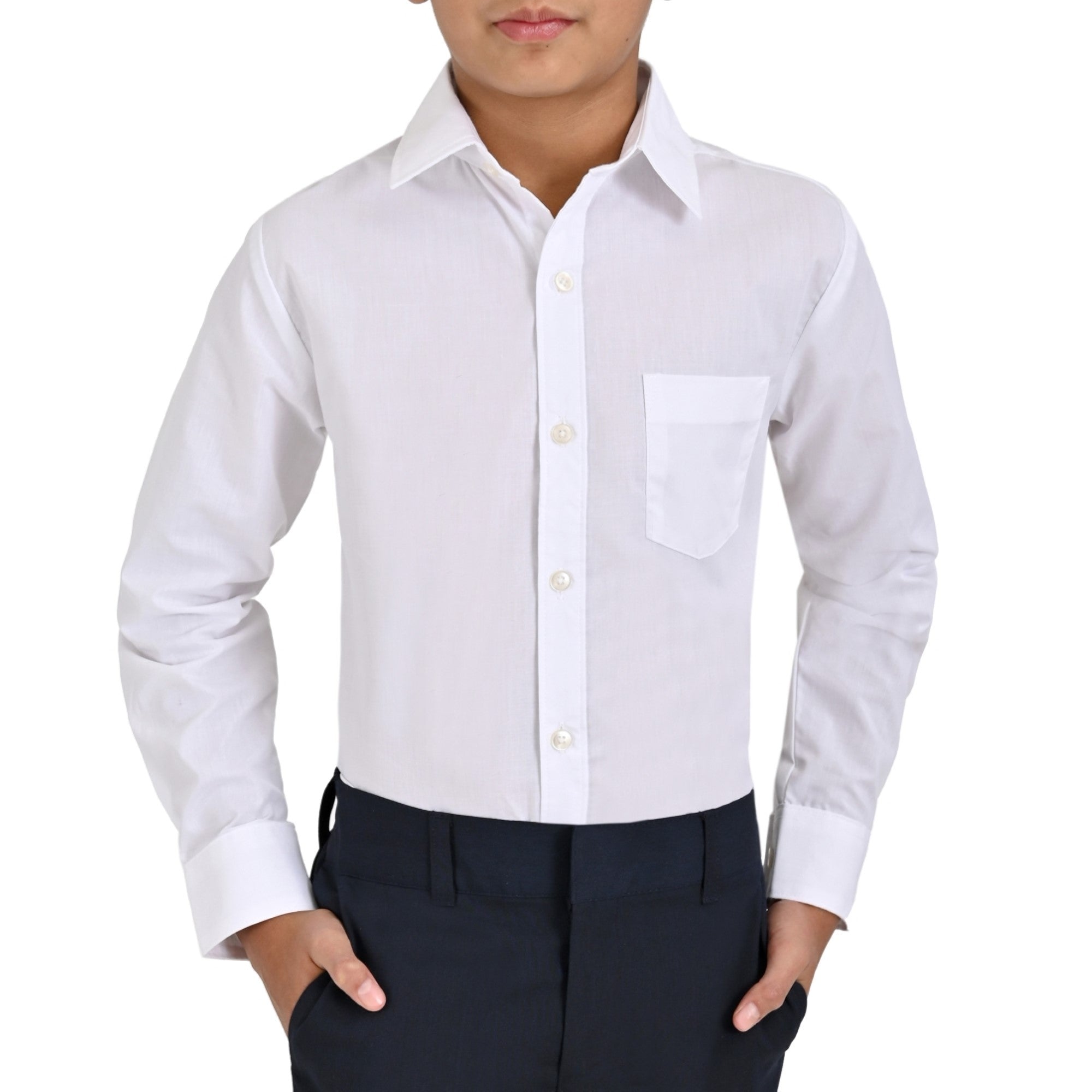 Camisa Juvenil Yale Boys Regular Fit Botón Oculto 3402