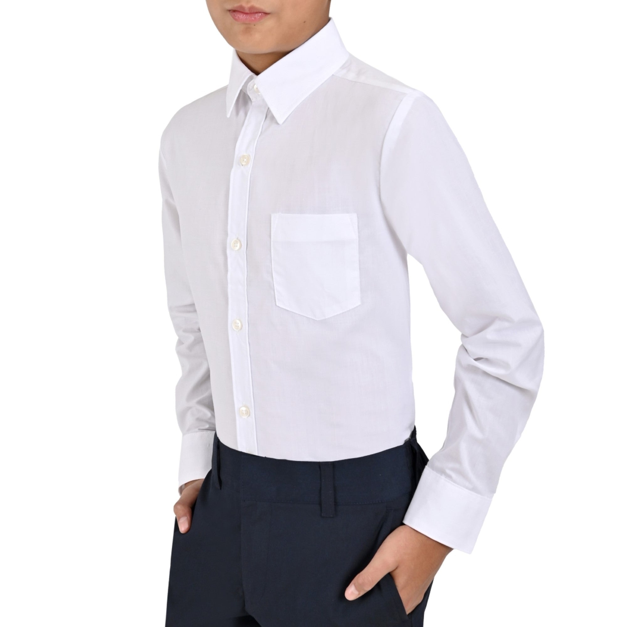 Camisa Juvenil Yale Boys Regular Fit Botón Oculto 3402