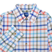 Camisa casual Yale Boys Manga Larga 4674 Blanco