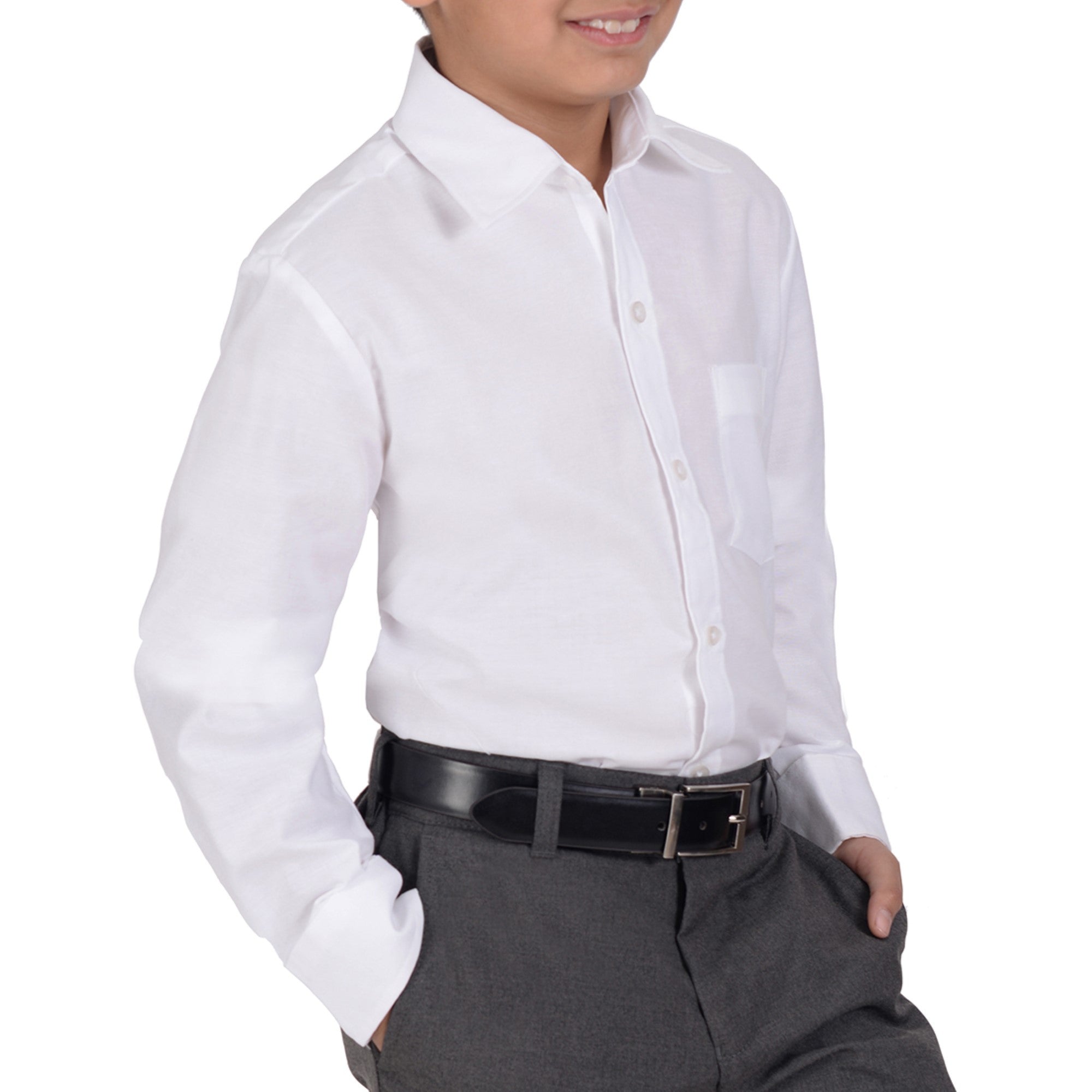 Camisa Juvenil Yale Boys Regular Fit Botón Oculto 3216