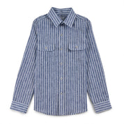 Camisa Yale Boys Manga Larga Regular Fit 8093 Azul Marino
