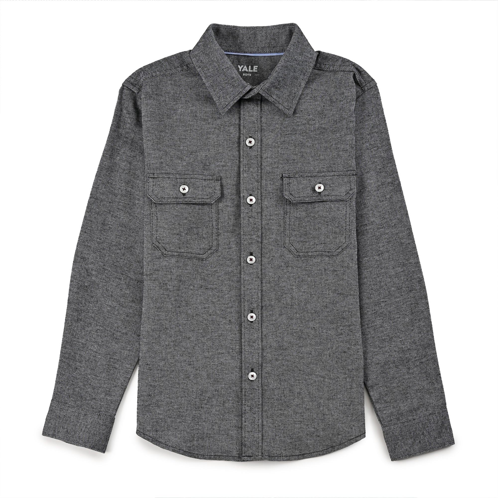 Camisa Yale Boys Manga Larga Regular Fit 8183 Negra