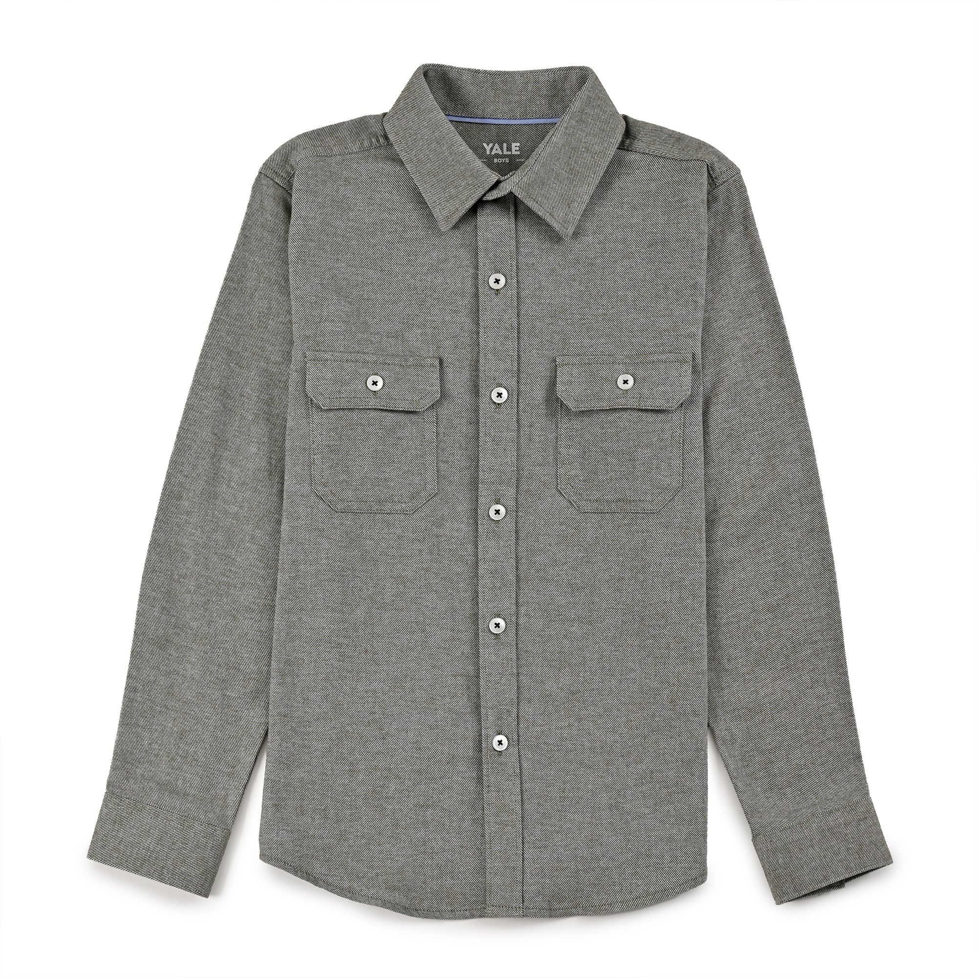 Camisa Yale Boys Manga Larga Regular Fit 8183 Verde Militar