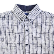 Camisa casual Yale Boys Manga Larga 3851 Blanco