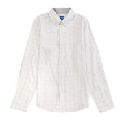 Camisa casual Yale Boys Manga Larga 4669 Blanco
