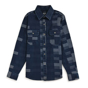 Camisa Yale Boys Manga Larga Regular Fit 7938 Azul Marino