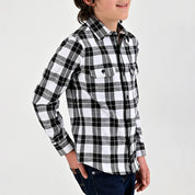 Camisa Yale Boys Manga Larga Regular Fit 8088 Negra