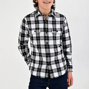 Camisa Yale Boys Manga Larga Regular Fit 8088 Negra