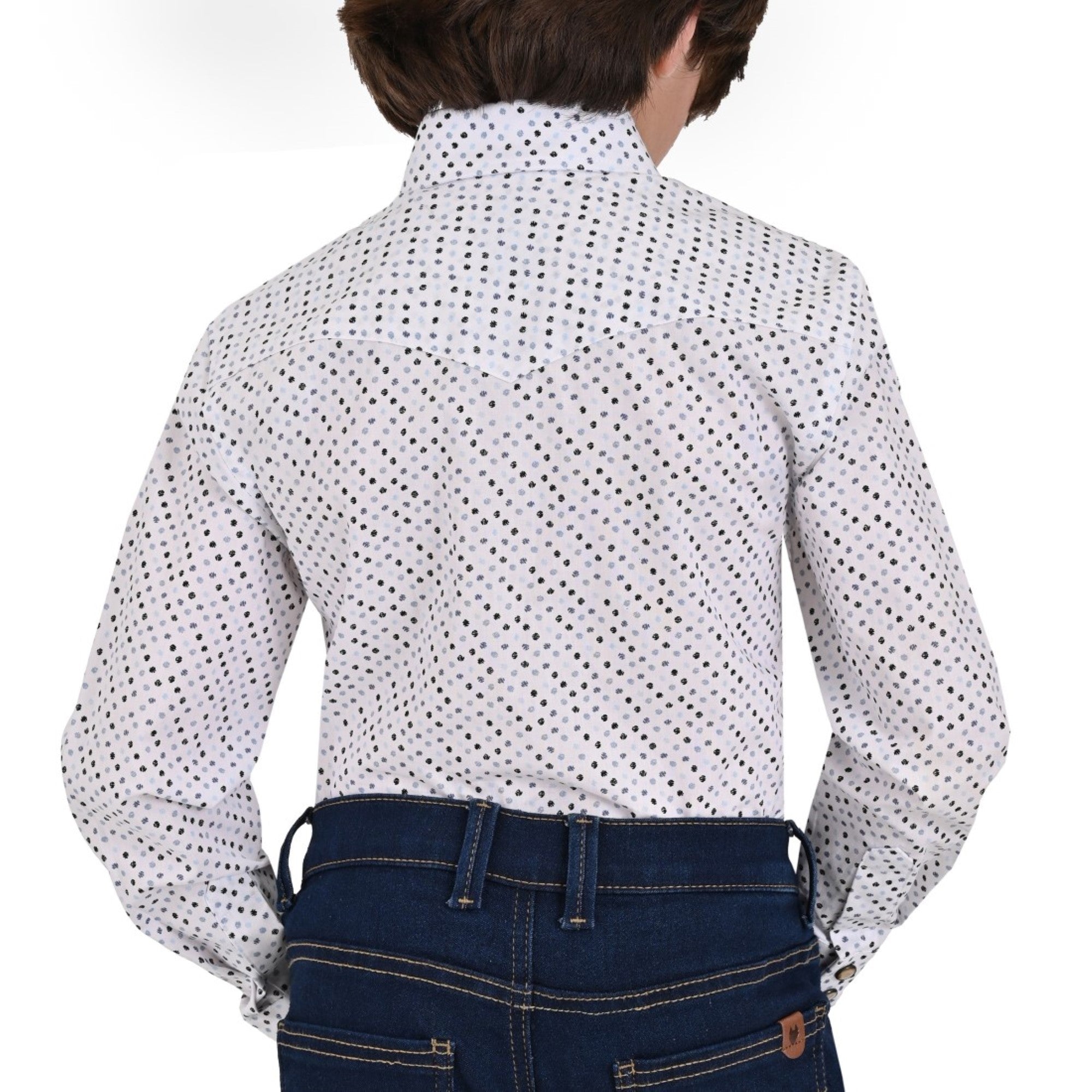 Camisa vaquera Yale Boys Manga larga 3308 Gris Oxford