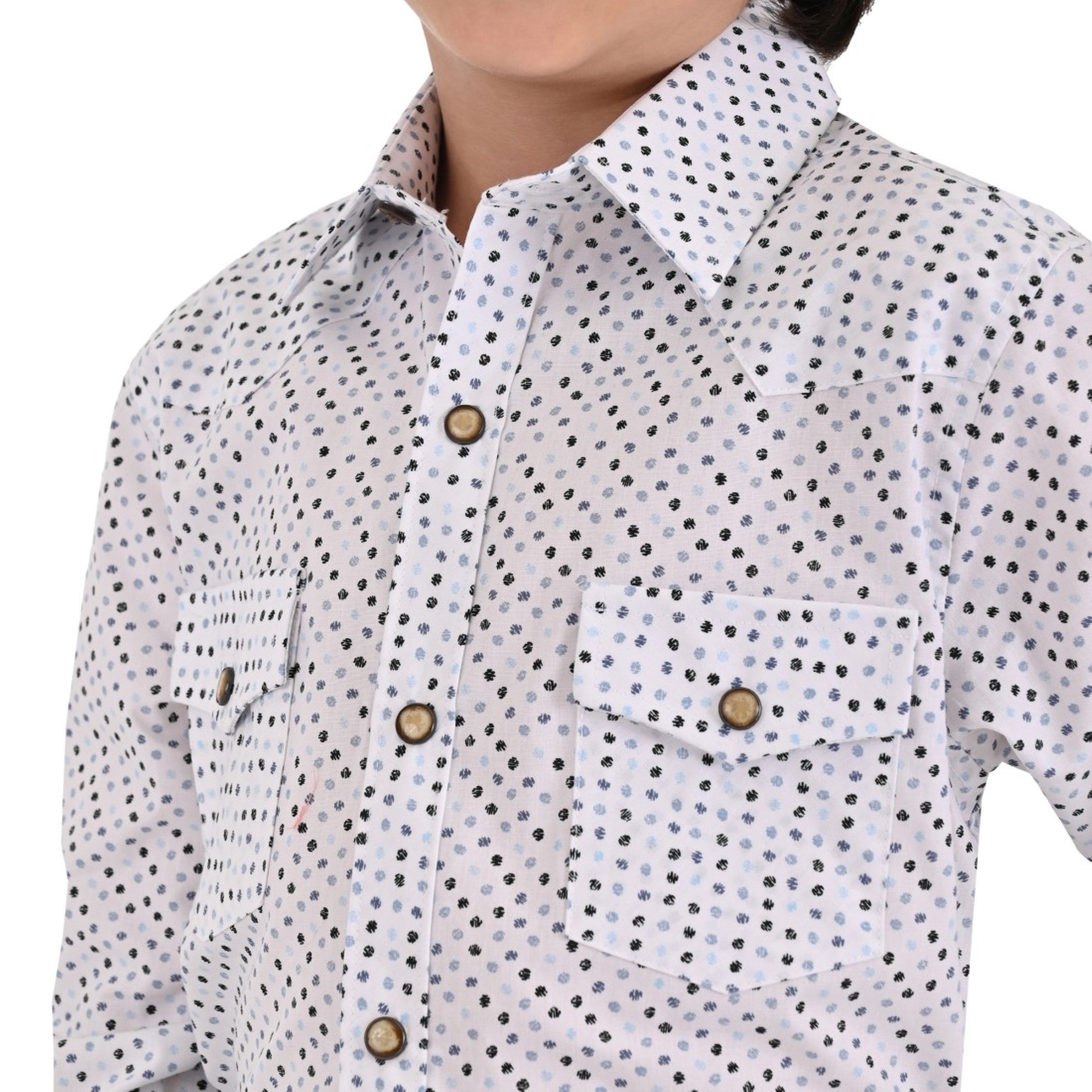 Camisa vaquera Yale Boys Manga larga 3308 Gris Oxford