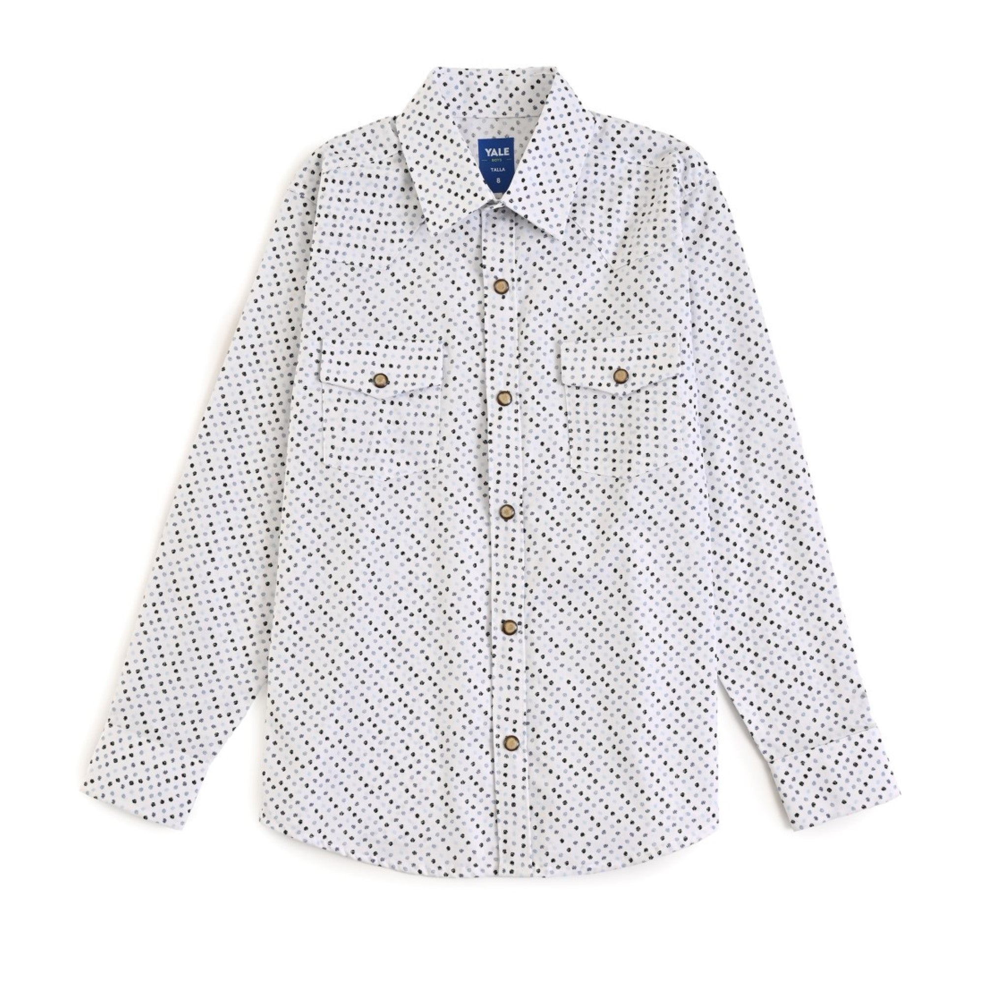 Camisa vaquera Yale Boys Manga larga 3308 Gris Oxford