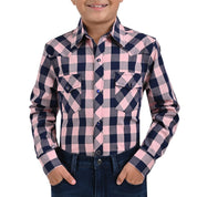 Camisa Manga Larga Yale Boys Rosa VQ03