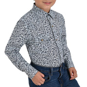 Camisa vaquera Yale Boys Manga Larga VQ03 Blanco